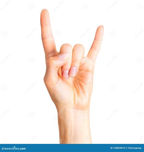 the devil's horns hand sign